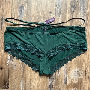 Adore Me Green Lace Trim Panties